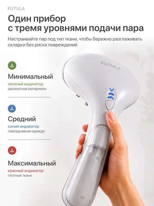 Futula Отпариватель ручной для одежды ST1600, белый, фото 4