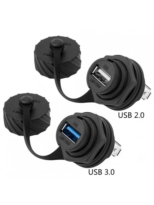 MyPads Разъем USB 2.0 3.0 с водонепроницаемой крышкой для подклю, вариант, фото 3