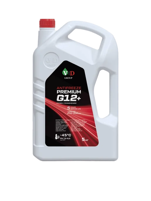 VD Group Антифриз G12+ красный 5кг VD-0003, 5 кг