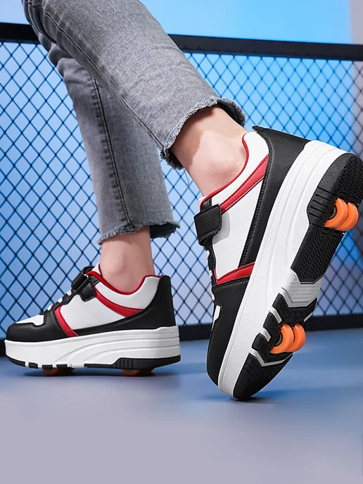 Heelys Кроссовки ролики 4 колеса, черный, фото 7