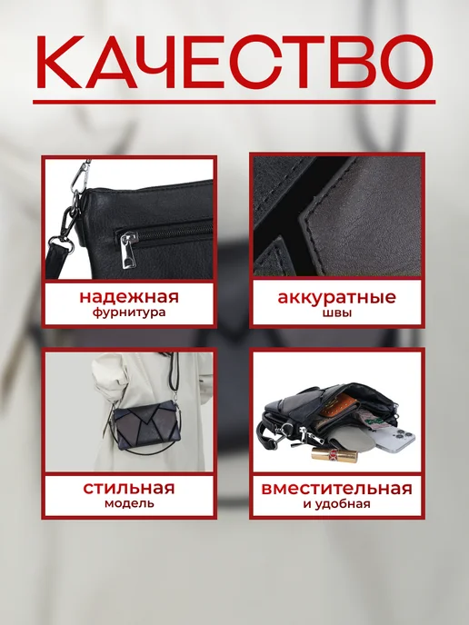Сумка через плечо кросс-боди клатч, синий, фото 3