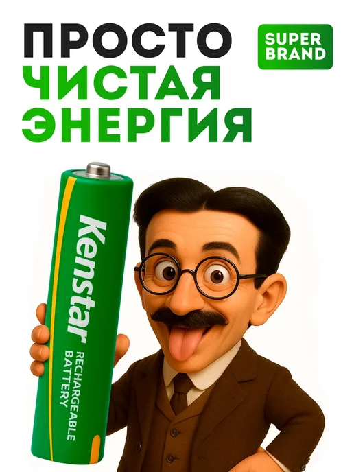 KENSTAR Аккумулятор для садовых светильников AAA Ni-Mh 1100mAh 4 шт, 1100 мАч, 4 шт, фото 5
