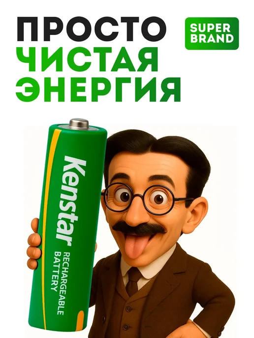 KENSTAR Аккумулятор для садовых светильников AA Ni-Mh 2100 mAh 4 шт, 2100 мАч, 4 шт, фото 5