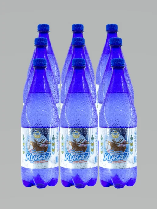 МелмакРу Вода газированная минеральная из Забайкалья Кука, 1 л, 9 шт, фото 2