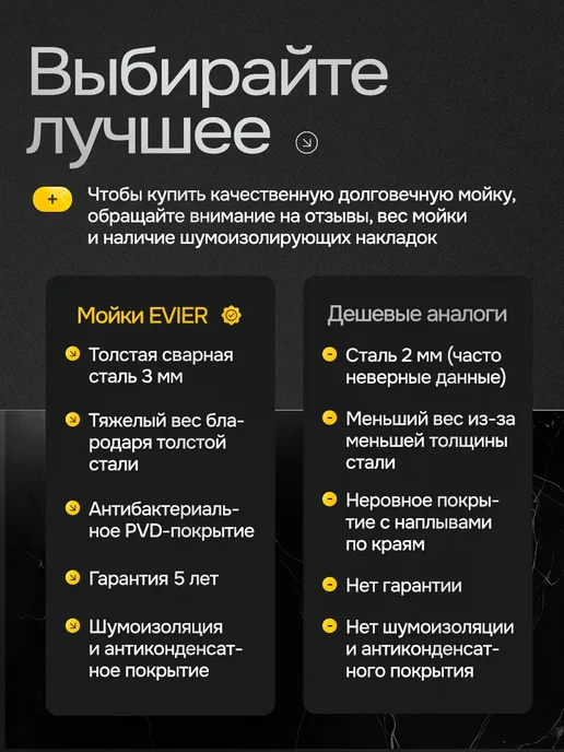 Мойка для кухни из нержавеющей стали 55х45CM, серый, фото 4