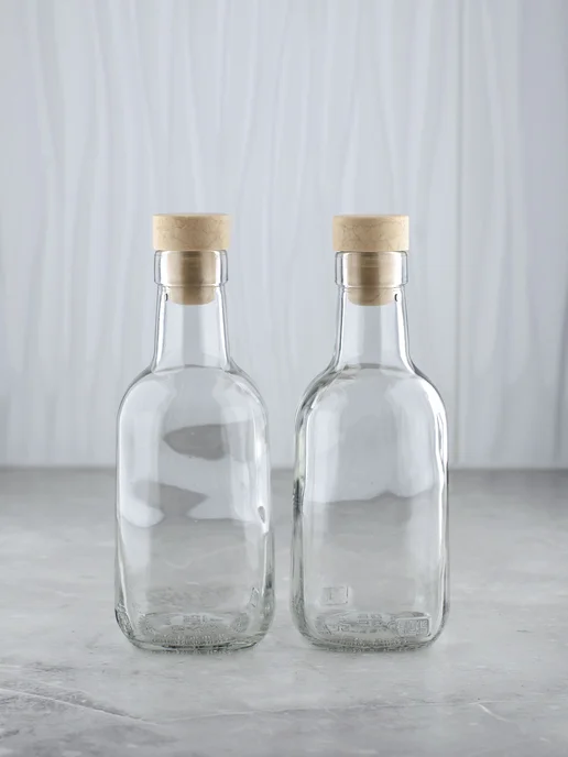 KHome Бутылка стеклянная 0,25 л Фридом, 3 шт, 0,25 л, 3 шт, фото 2