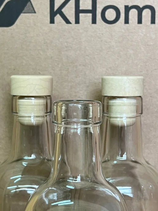 KHome Бутылка стеклянная 0,25 л Фридом, 3 шт, 0,25 л, 3 шт, фото 4