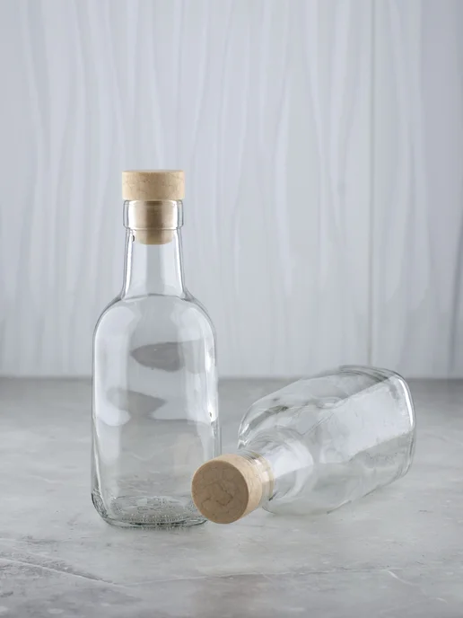 KHome Бутылка стеклянная 0,25 л Фридом, 3 шт, 0,25 л, 3 шт, фото 8