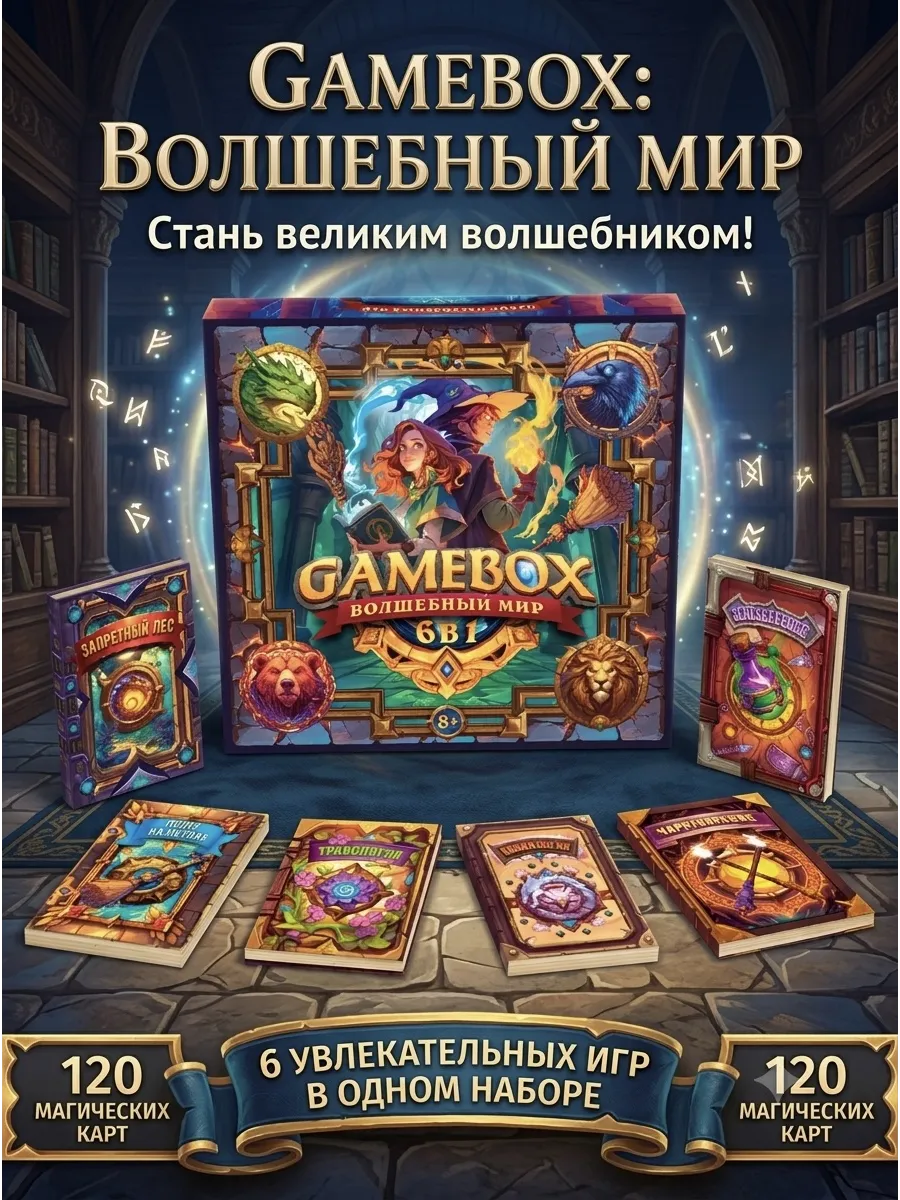 Настольная игра для детей Волшебный мир Гарри Поттер