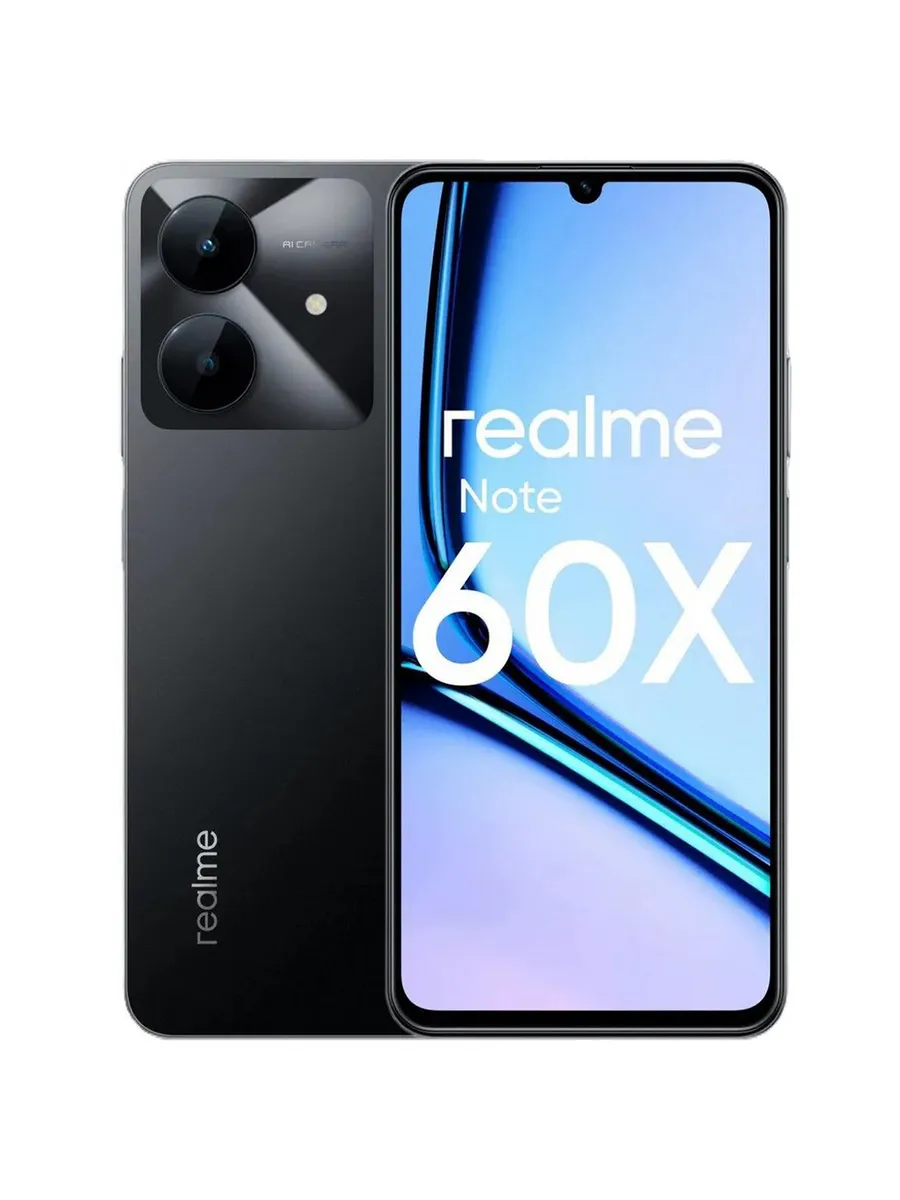 Смартфон Note 60x 4+128ГБ, Черный (RMX3938 4+128 Marble Blac