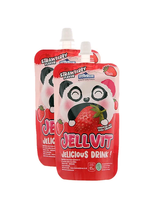 Jellvit Желе питьевое с соком клубники, 2 шт. по 70 мл, 2 шт, 70 мл, фото 2