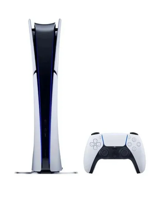 SONY Игровая приставка 5 Slim (без дисковода), белый, фото 4