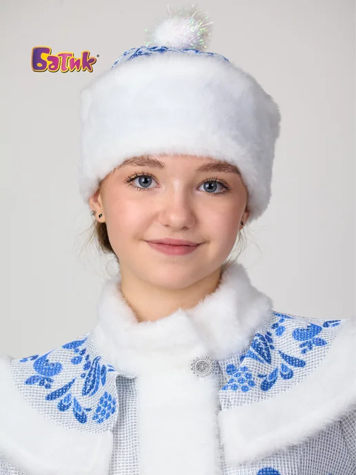 Батик Карнавальный костюм Снегурочка, голубой, фото 2