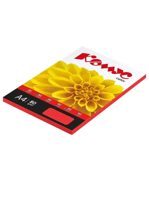 Бумага Комус Цветная A4, 80 г/м², 100 листов, 1 пачка