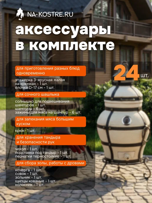Тандыры Амфора Тандыр Ахмат с откидной крышкой, с термометром, вариант, фото 3