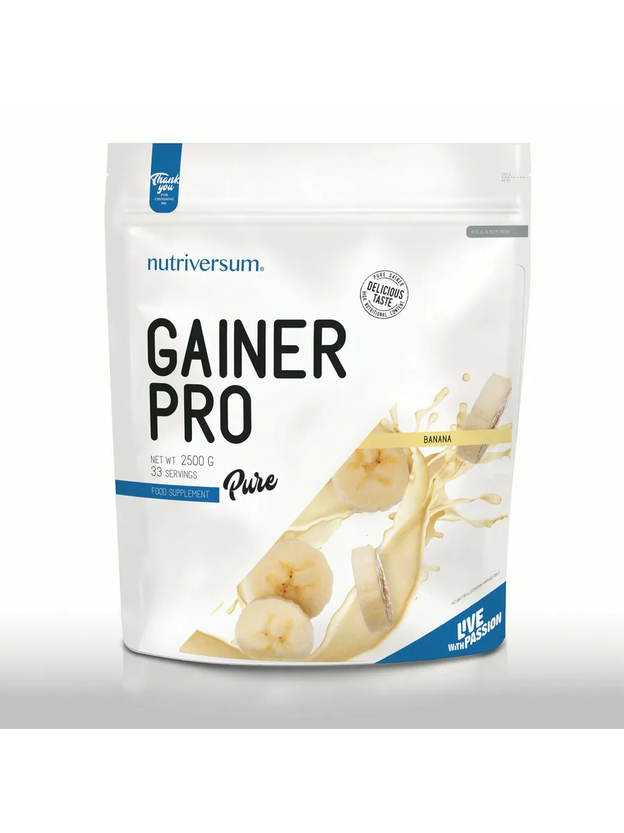 Gainer PRO Гейнер 2500 г со вкусом банана