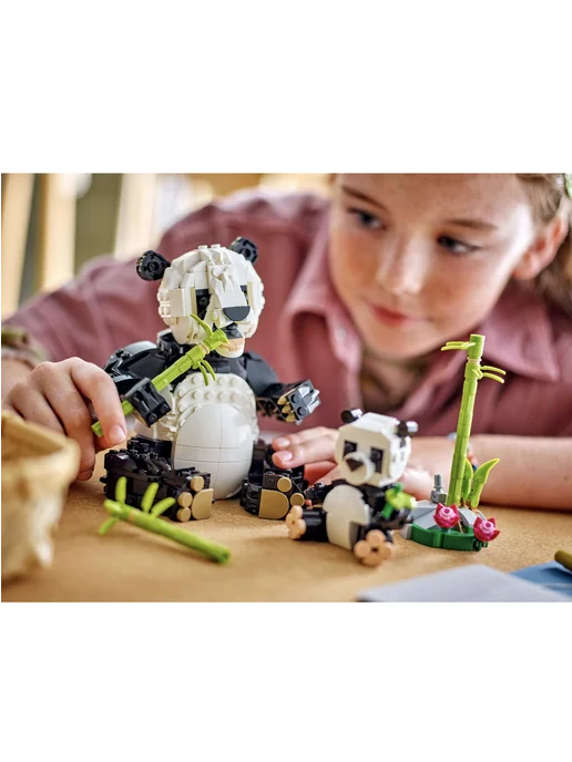 LEGO.. Конструктор Дикие животные семья панд 3 в 1 626 деталей, вариант, фото 7