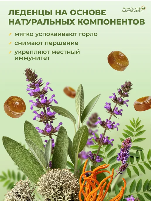 Алтайский заготовитель Леденцы исландский мох с солодкой х2, вариант, фото 2