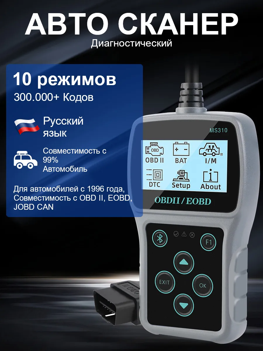 Автосканер диагностический OBD2 для авто