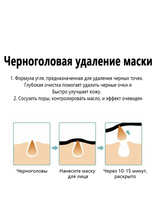 West&Month 2 шт. Маска для удаления черных точек, 2 шт, фото 6