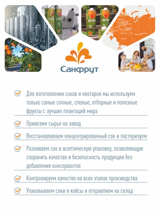 красавчик Яблочный сок осветлённый 970 мл х 6 шт, 970 мл, 6 шт, фото 5