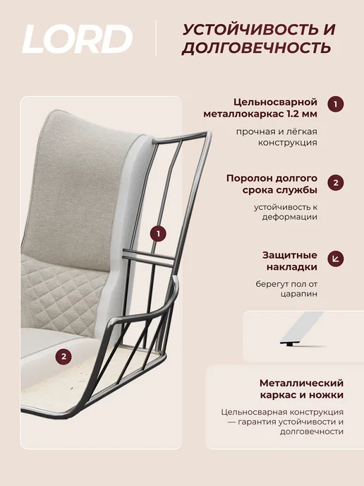 Стул кресло Лорд мягкий для офиса крутящийся, желтый, фото 4