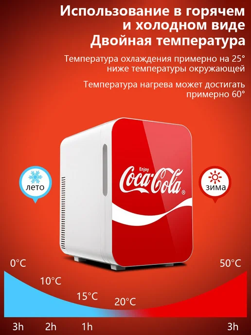 Мини холодильник для косметики и лекарств, красный, фото 4