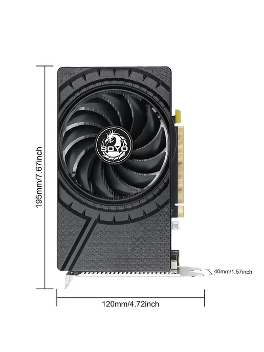 SOYO AMD R9 370 4GB GDDR5 видеокарта для настольного компьютера, 4 ГБ, фото 8