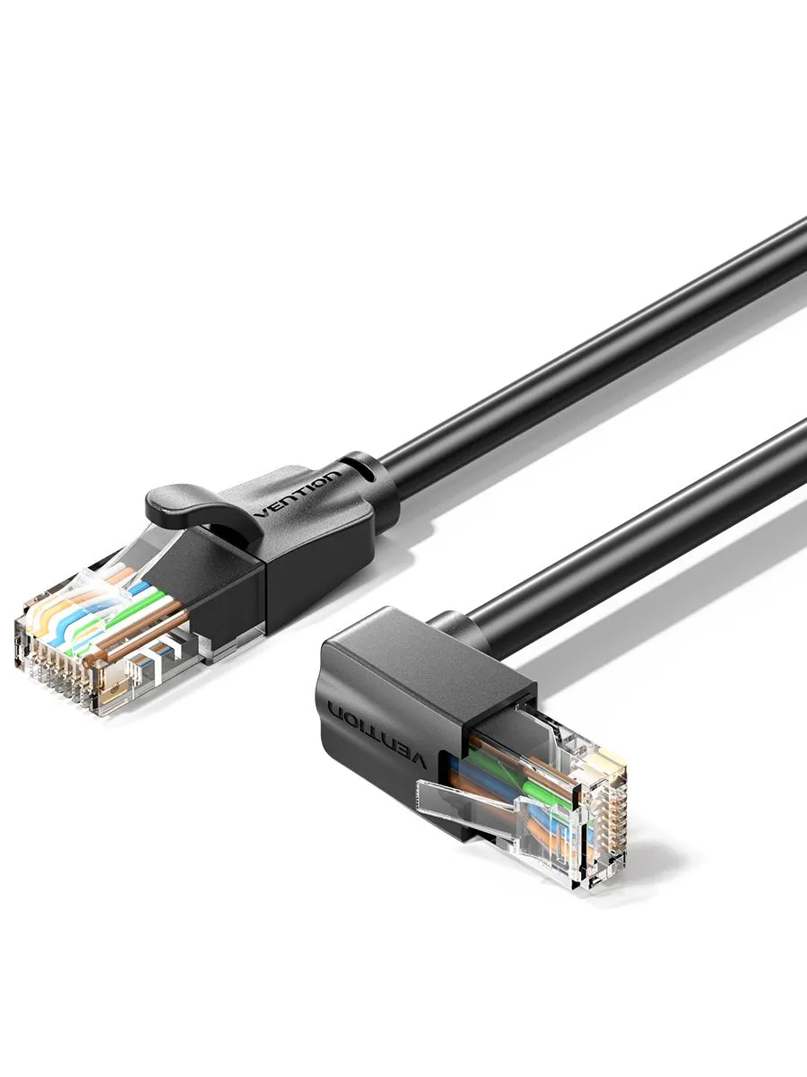 Интернет кабель UTP cat.6, RJ45 - 1м. (угол 90°) IBWBF
