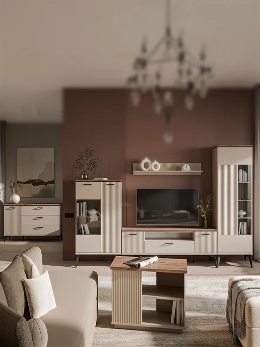 ANREX Тумба под тв Винати 170 (кашемир), бежевый, фото 7