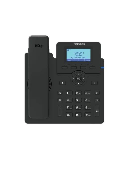 Dinstar Телефон VoiceIP C60U-W, черный, фото 2