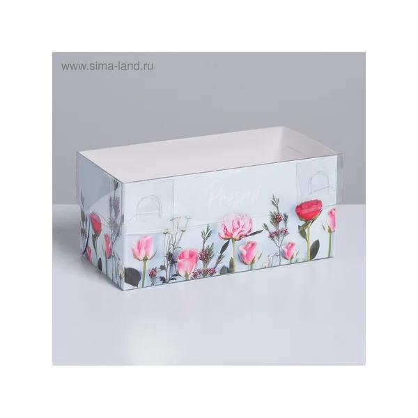 Коробка подарочная для капкейка Present, 16х8х7.5 см