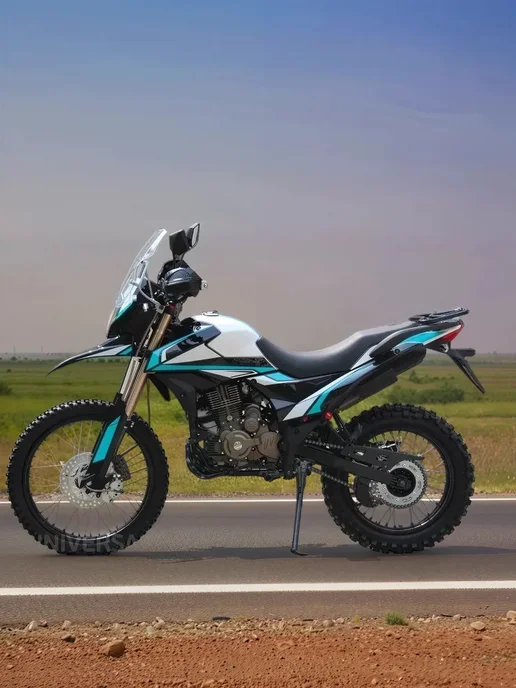 ТЕХНОМОТОРФ Мотоцикл ADVENTURE 250 c ПТС (голубой), голубой, фото 5