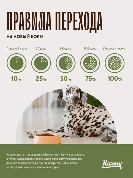 Сухой корм KARMY Hypoallergenic для собак, крупные, средние, утка, 2 кг, фото 6