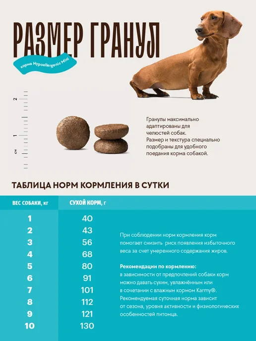 Сухой корм KARMY Hypoallergenic для собак, мелкие, ягненок, 2,106 кг, фото 5