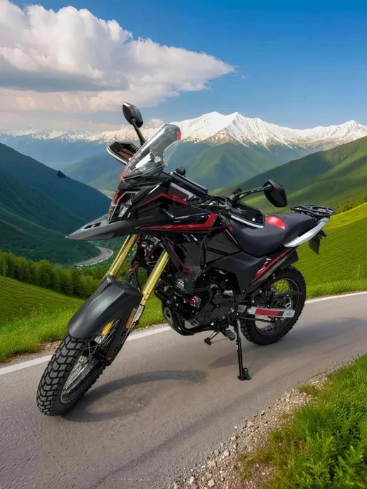 ТЕХНОМОТОРФ Мотоцикл CORSAR 250 BLACK с ПТС, черный, фото 7