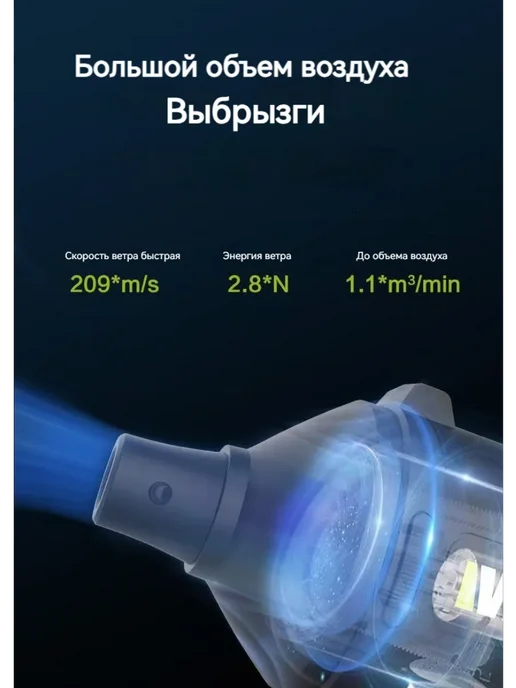 Аккумуляторный Строительный фен WORX WU093, зеленый, фото 6