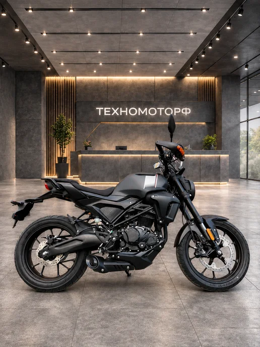 ТЕХНОМОТОРФ Мотоцикл HIRO 250 BLACK с ПТС, черный, фото 3