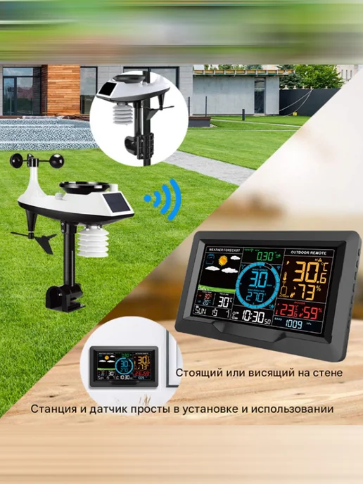 Большая беспроводная метеостанция 3390A, вариант, фото 2
