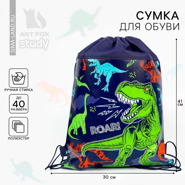 Мешок для обуви Дино