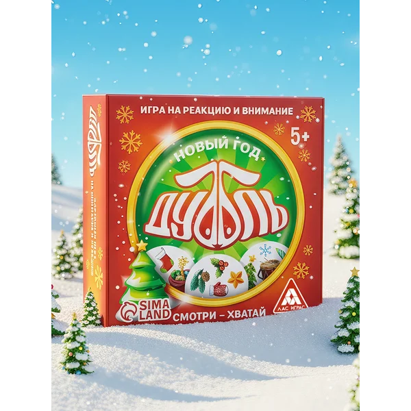 Новогодняя настольная игра для детей