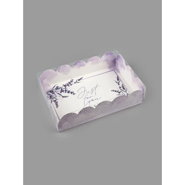 Коробка подарочная с PVC-крышкой Just for you, 20х30х8 см