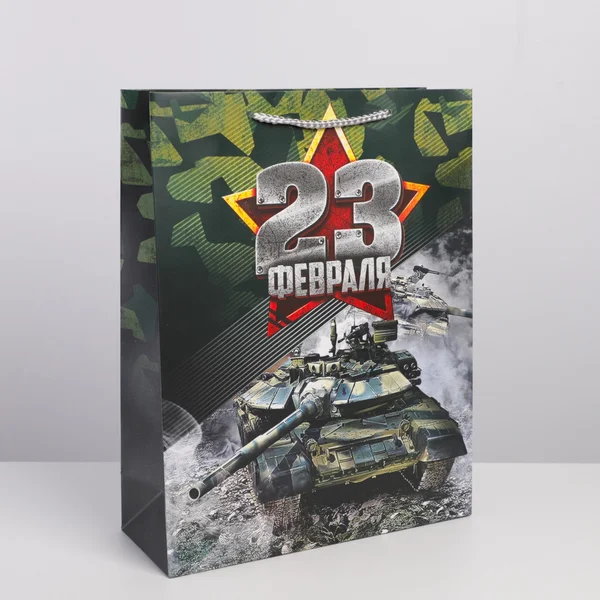 Подарочный пакет бумажный мужской
