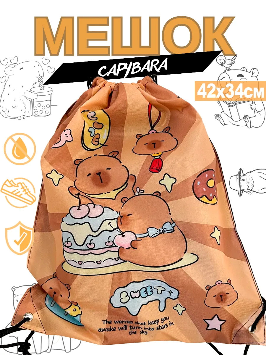 Мешок для обуви Капибара