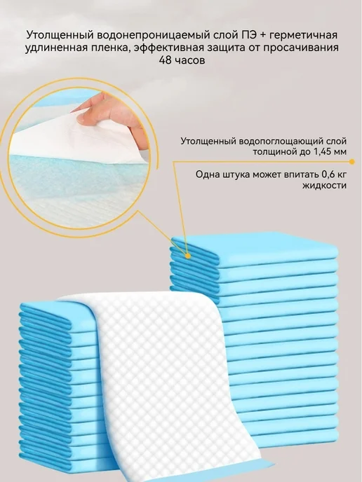 LOVIN LAND Пеленки для собак одноразовые гелевые, 50 шт, фото 5