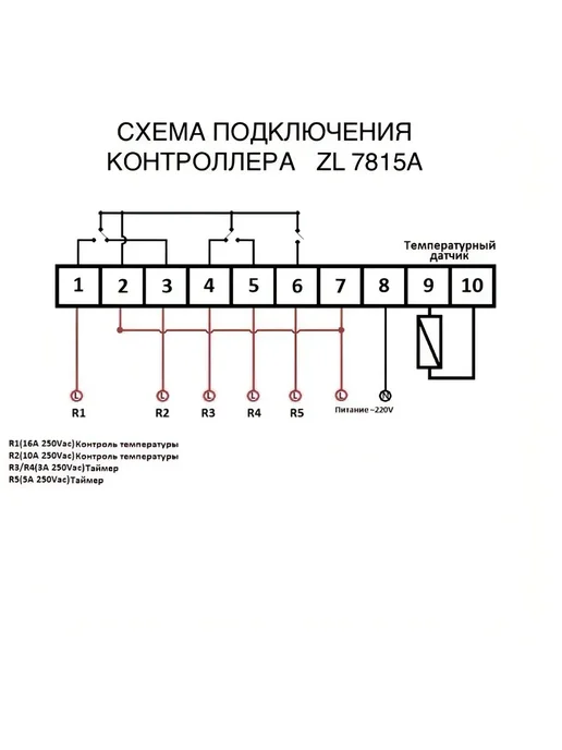 Терморегулятор ZL-7815A цифровой для инкубатора теплицы, серый, фото 6