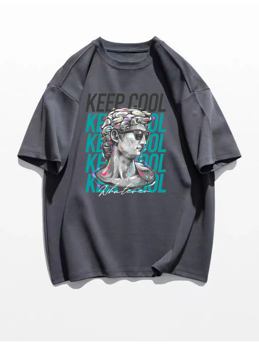 футболка с принтом keep cool