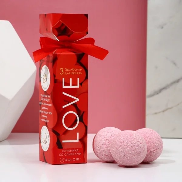 Бомбочки для ванны Love, 3×40 г