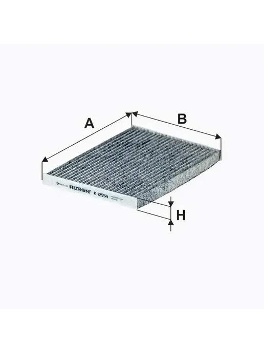 FILTRON Фильтр воздуха активированный уголь 192x266x20 для NISSAN, 192x266x20, фото 2