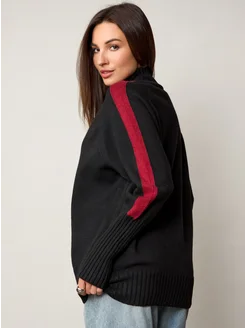 МОДАМА Свитер оверсайз кашемировый с воротником стойка - фото 2